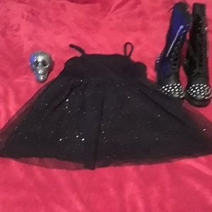 Peplum style shimmering tank top